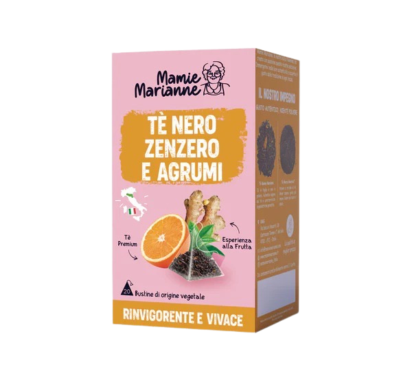Tè Nero Zenzero e Agrumi Mamie Marianne – Energizzante e Agrumato