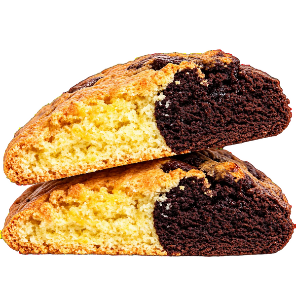 Vassoio Biscotti Artigianali - Biscotto Abbraccio di Sezze al Cacao farcito con Albicocca e Visciole 500 g