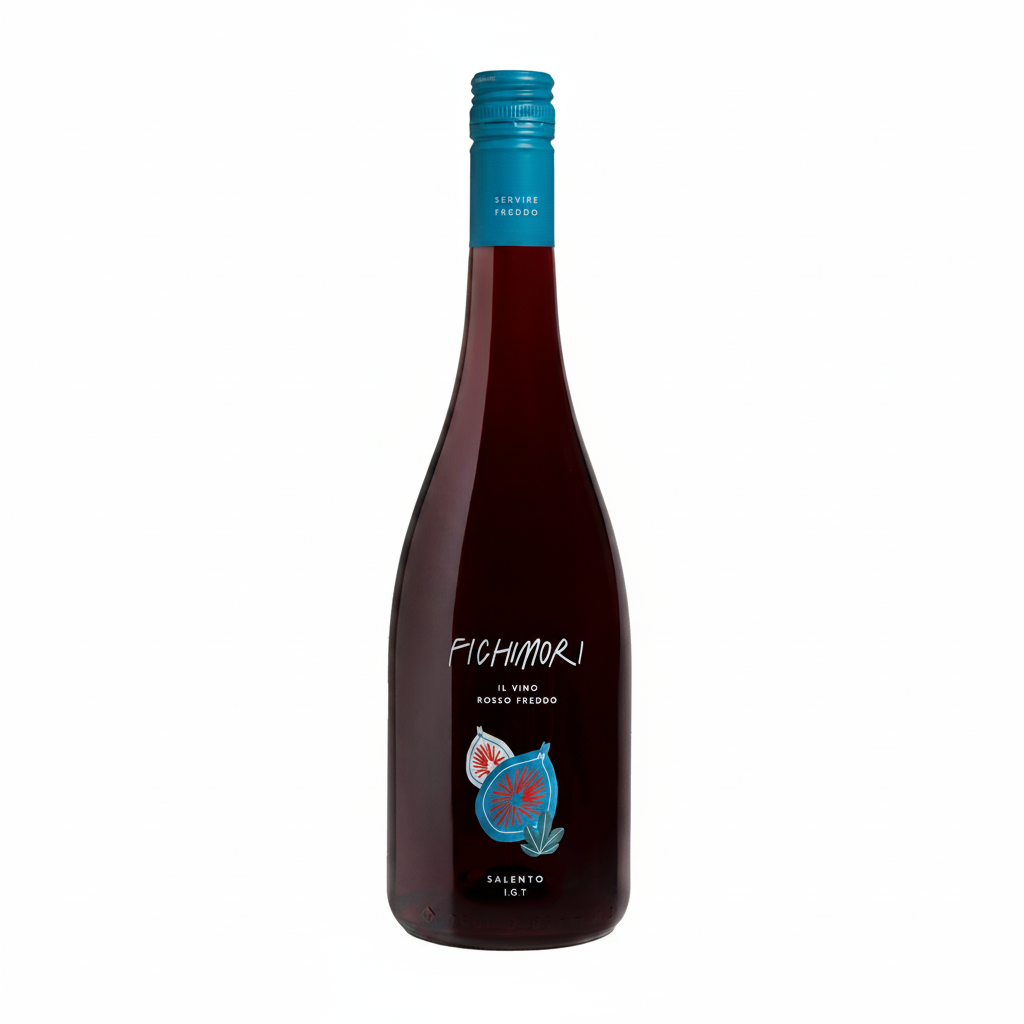 Fichimori Il Vino Rosso Freddo Salento IGT – sfondo bianco