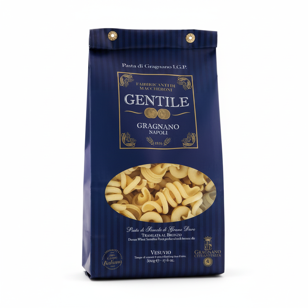 Pasta Gentile Vesuvio Gragnano IGP 500g - sfondo bianco