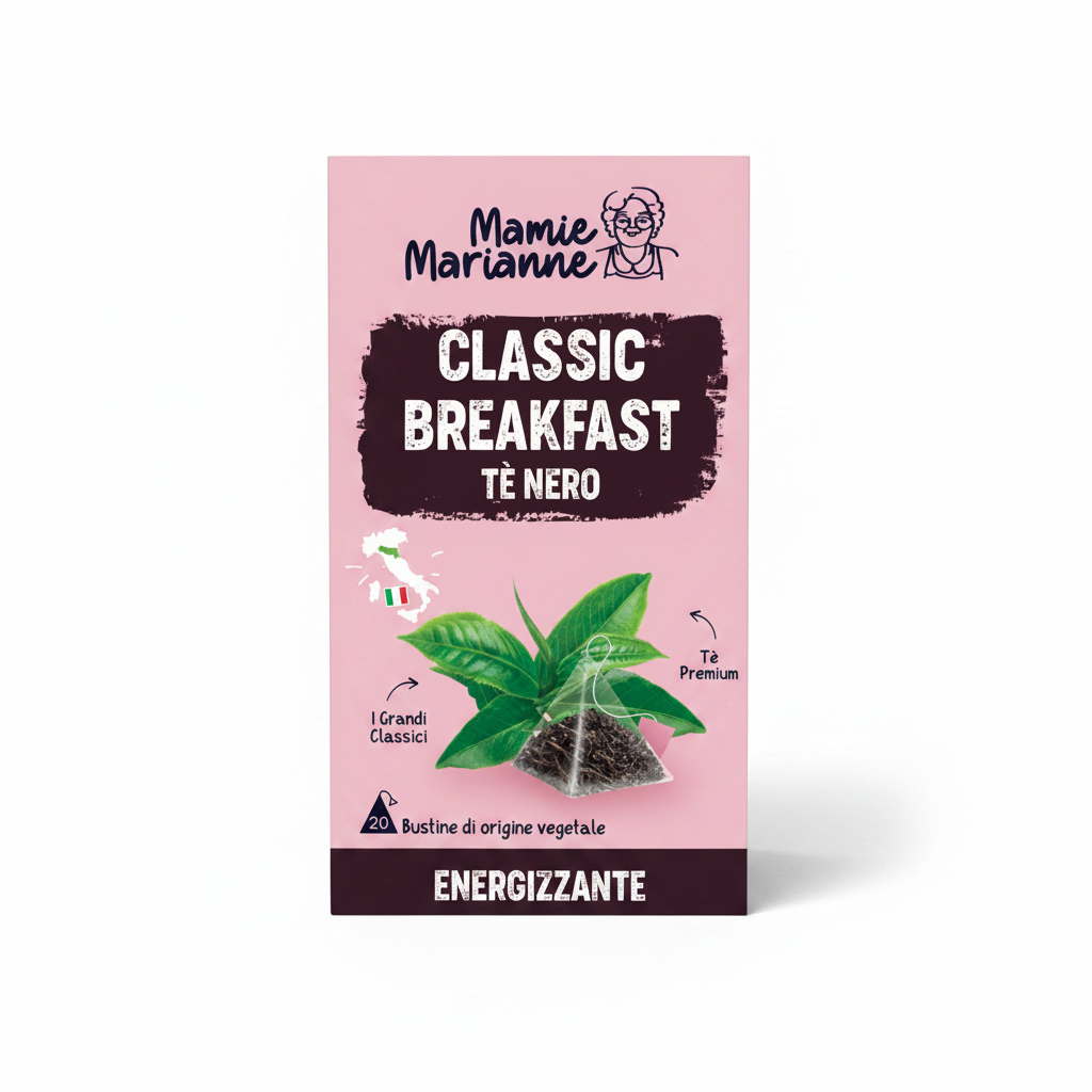 Mamie Marianne Classic Breakfast Tè Nero – sfondo bianco