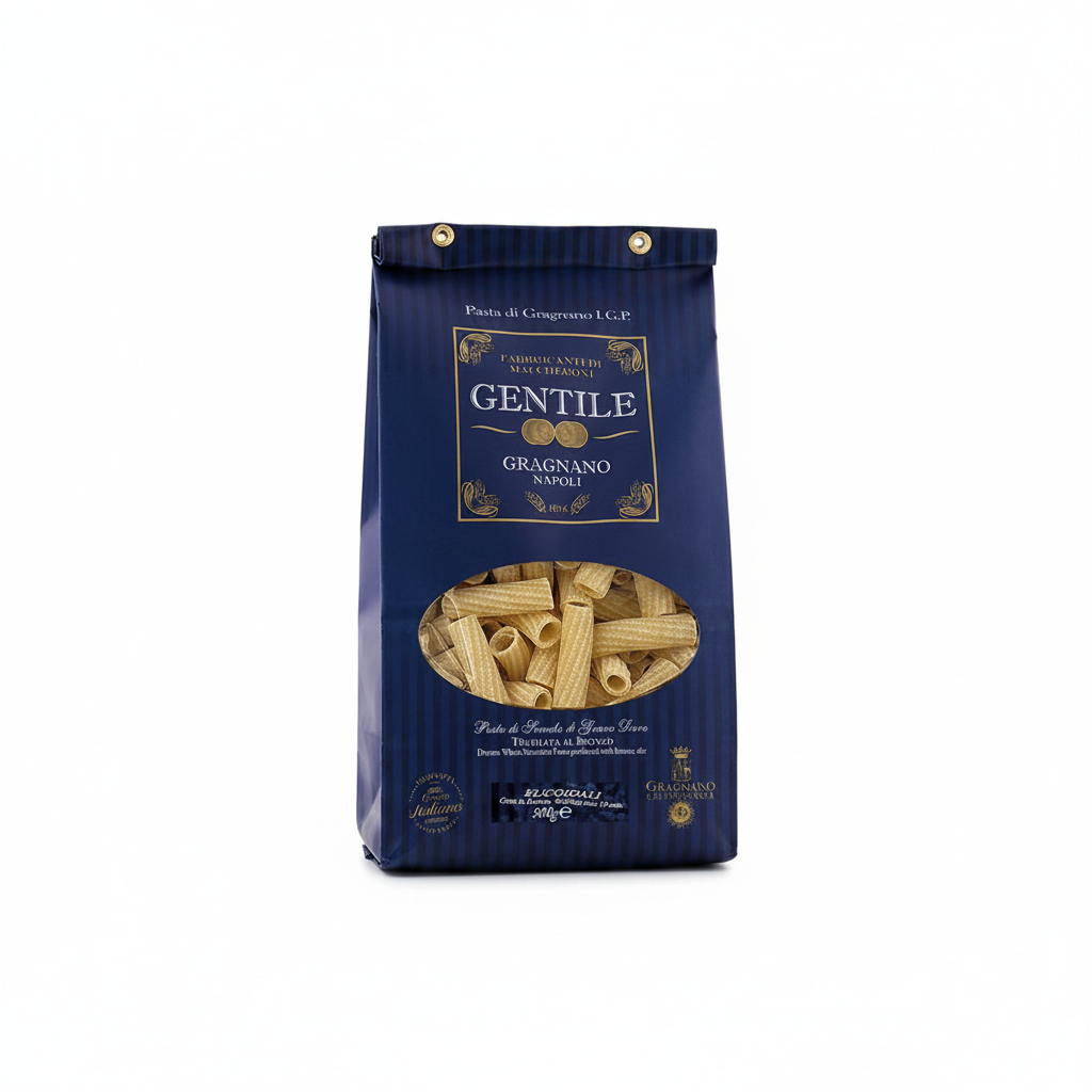 Pasta Gentile Elicoidali - Gragnano IGP - sfondo bianco