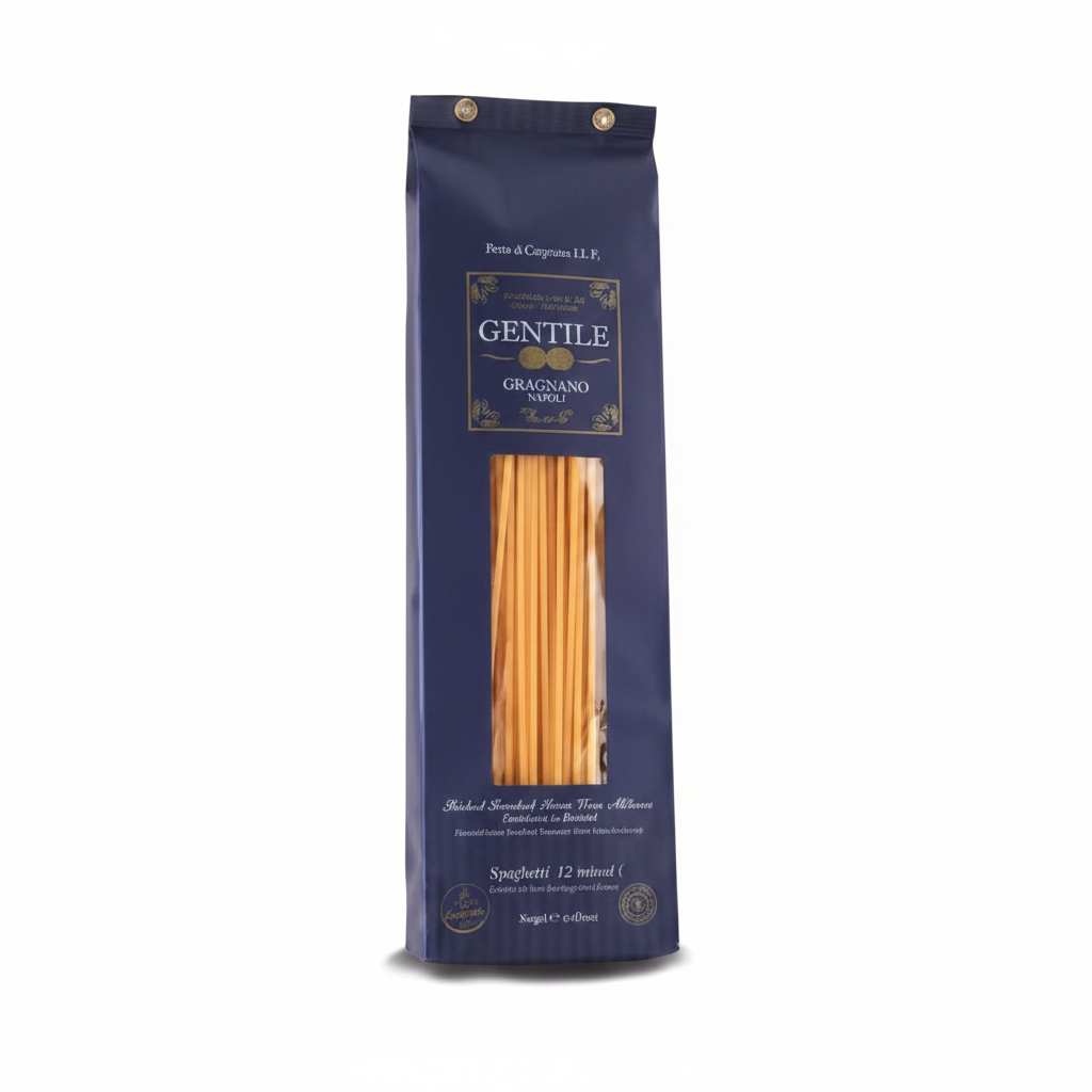 Pasta Gentile Spaghetti 12 Minuti - Gragnano IGP - sfondo bianco