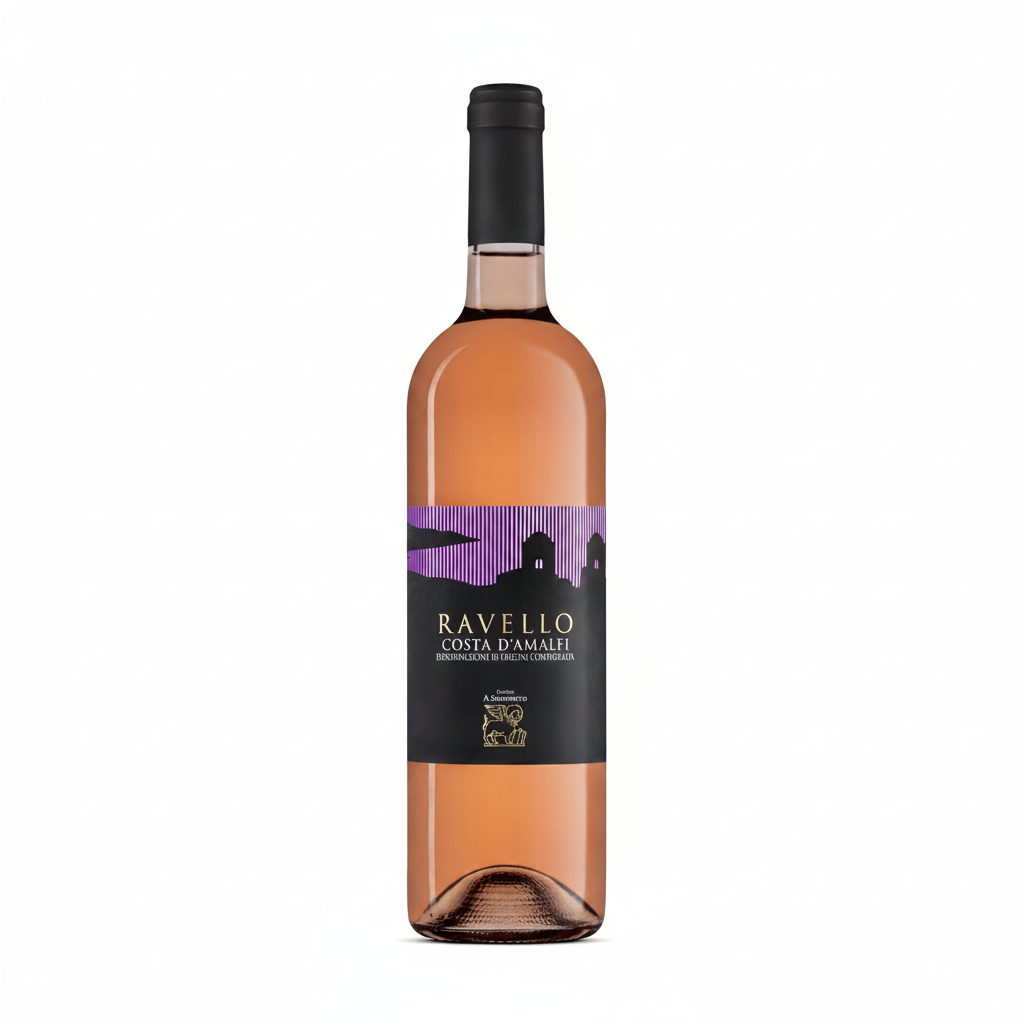 Ravello Costa d'Amalfi DOC Rosato - sfondo bianco