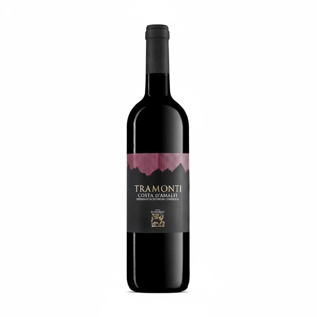 Tramonti Costa d'Amalfi Rosso – sfondo bianco
